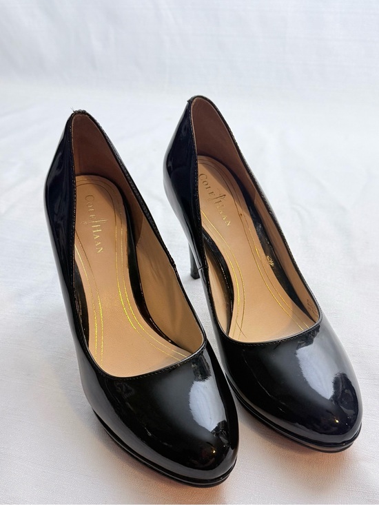 Cole Haan Shoes - Cole Haan Nike Air Black Patent Leather Platform Pumps Heels Women’s 6B
